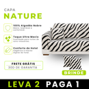 [Leve 2, Pague 1] Capa para Sofá Nature 100% Algodão (Sua sala mais moderna!) + BRINDE: 2 Almofadas