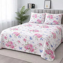 JOGO DE CAMA Queen 500 Fios Percal Toque Algodão + 2 Fronhas 50x70 | Cobre Leito Luxo Sem Elástico